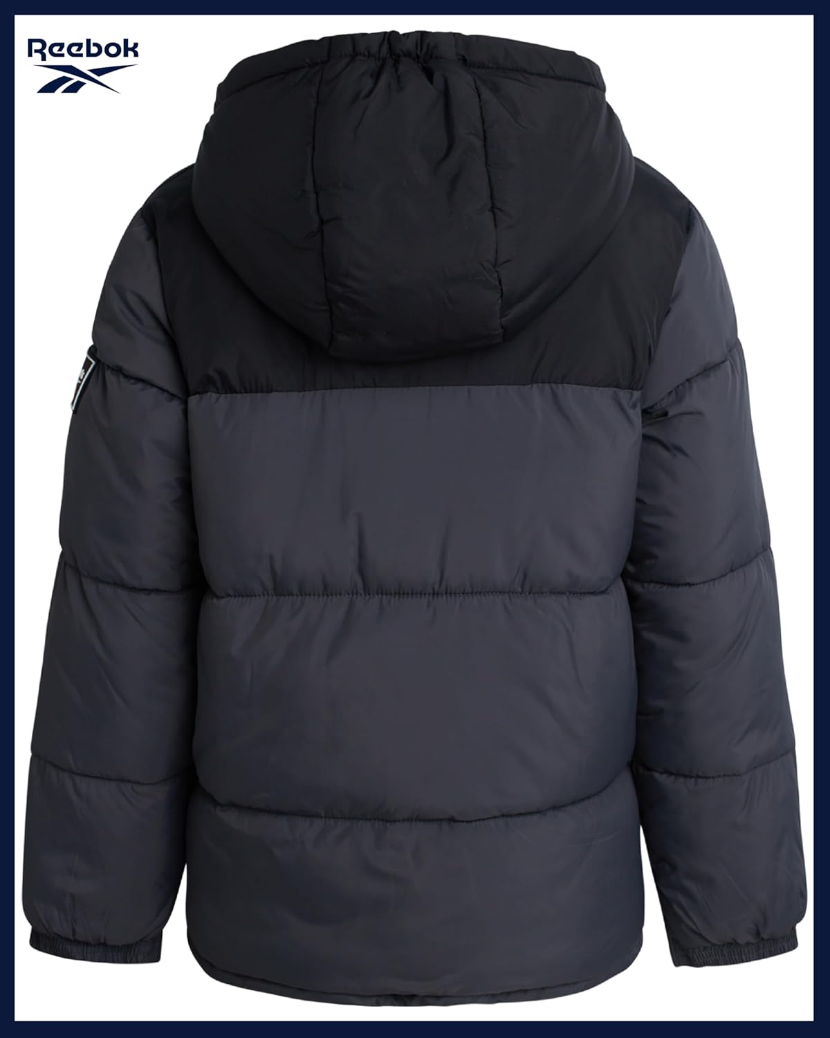 Reebok Boys Puffer Jacket - Heavyweight Water & Wind Resistant Quilted Boys Winter Coat - Fleece Insulated Kids Winter Jacket - Image 6