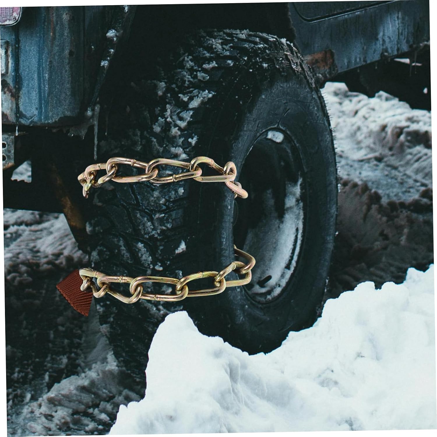 GLEAVI Snow Chains for Car Tires Car Tire Accessories Steel Chain Tpu Belt Random Color