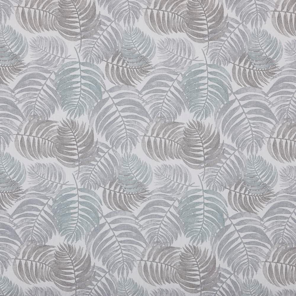 Kt KILOtela Printed Canvas by The Yard, Upholstery, Headboards, Accent Pillows, Handbags, Tote Bags, Window Treatments, Draperies, 110" Width, Barbados, Ferns, Gray