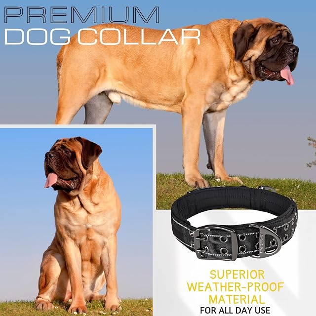 Foto 7 de 8 de ADITYNA - Collar gigante para perros con asa, collar XXL ajustable de 30 a 36 pulgadas, diseñado…