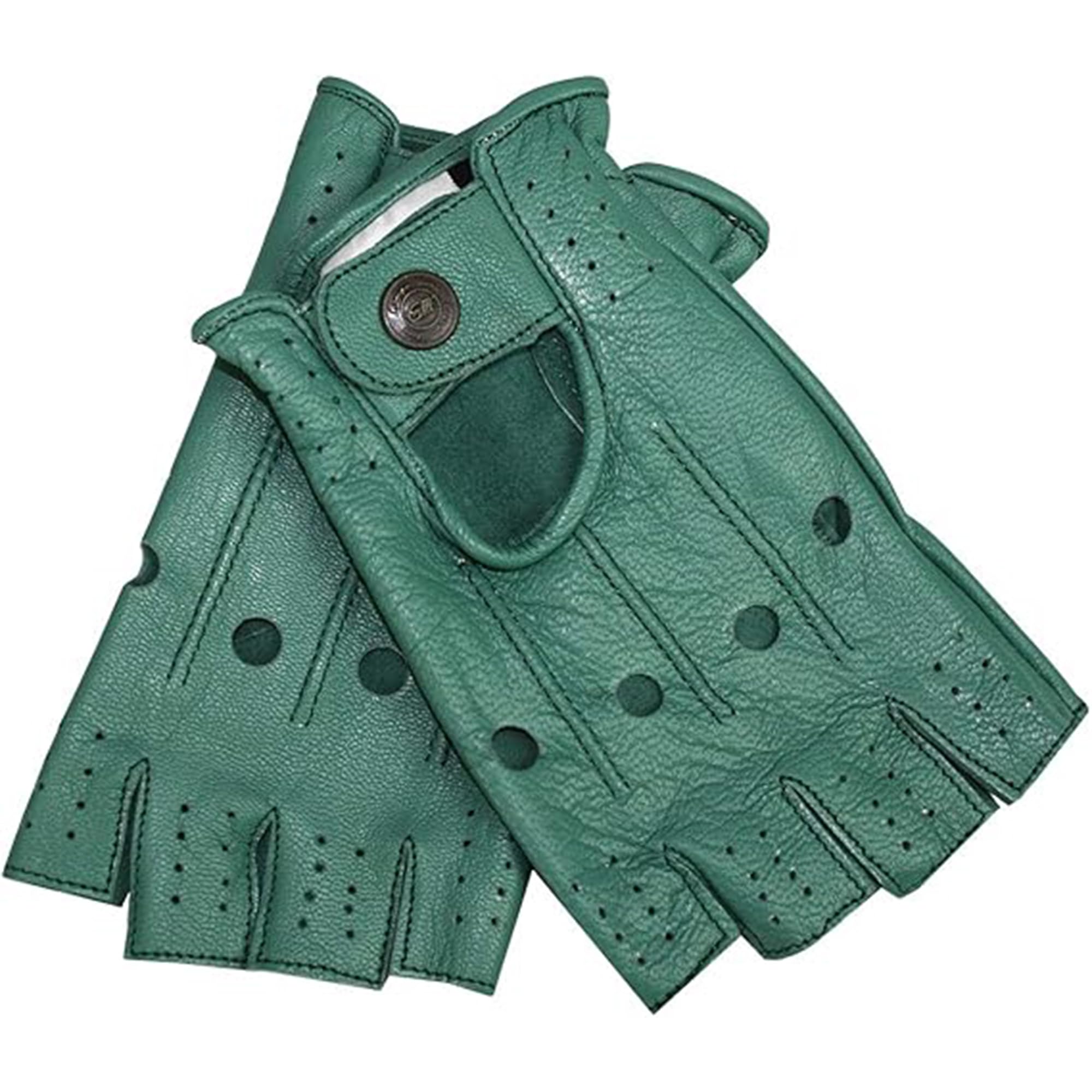 German Wear Guidare guanti senza dita per automobilista guanti in pelle