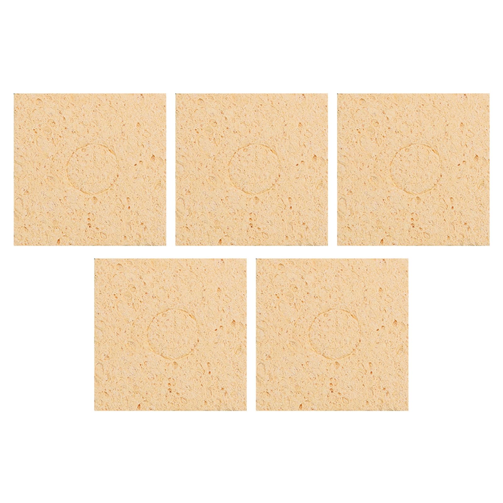 Osniyaw Square 5Pcs Soldering Iron Cleaning Sponge High Temperature Welding Platform Welding Cleaning Pad High Temperature Sponge
