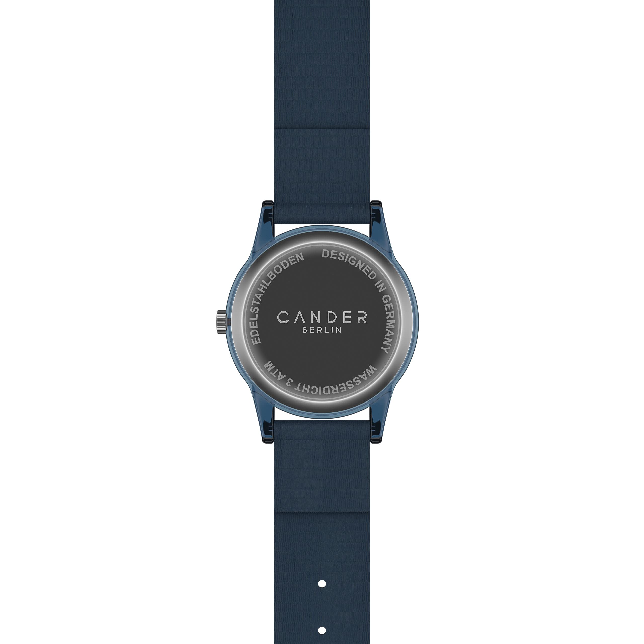 Cander Berlin MNA 4030 M Montre pour enfant 3 ATM étanche Montre garçon fille Montre d'apprentissage analogique turquois Licorne