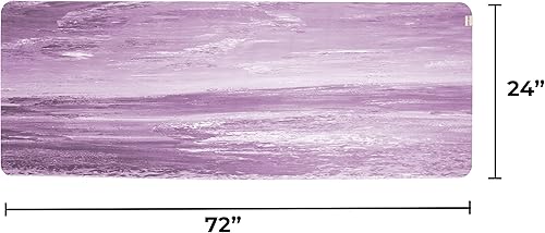 Miniatura 7 de Mount Adams Tapete de yoga de goma natural reflectante, 72 pulgadas, 0.157 in de grosor, 26 o 24 pulgadas de ancho, tapete de entrenamiento para