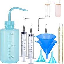 pudinbs Snow Globe Tumbler Supplies Kit - 13-Piece Complete DIY Supplies for Bubble-Free, Sparkling Glitter Snow Globes | Craft Set for Beginners & Makers