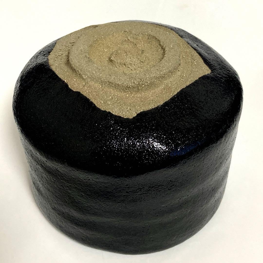 二代 玉藻 氏家常美 作 玉藻焼赤楽茶碗 共箱 茶道具 赤