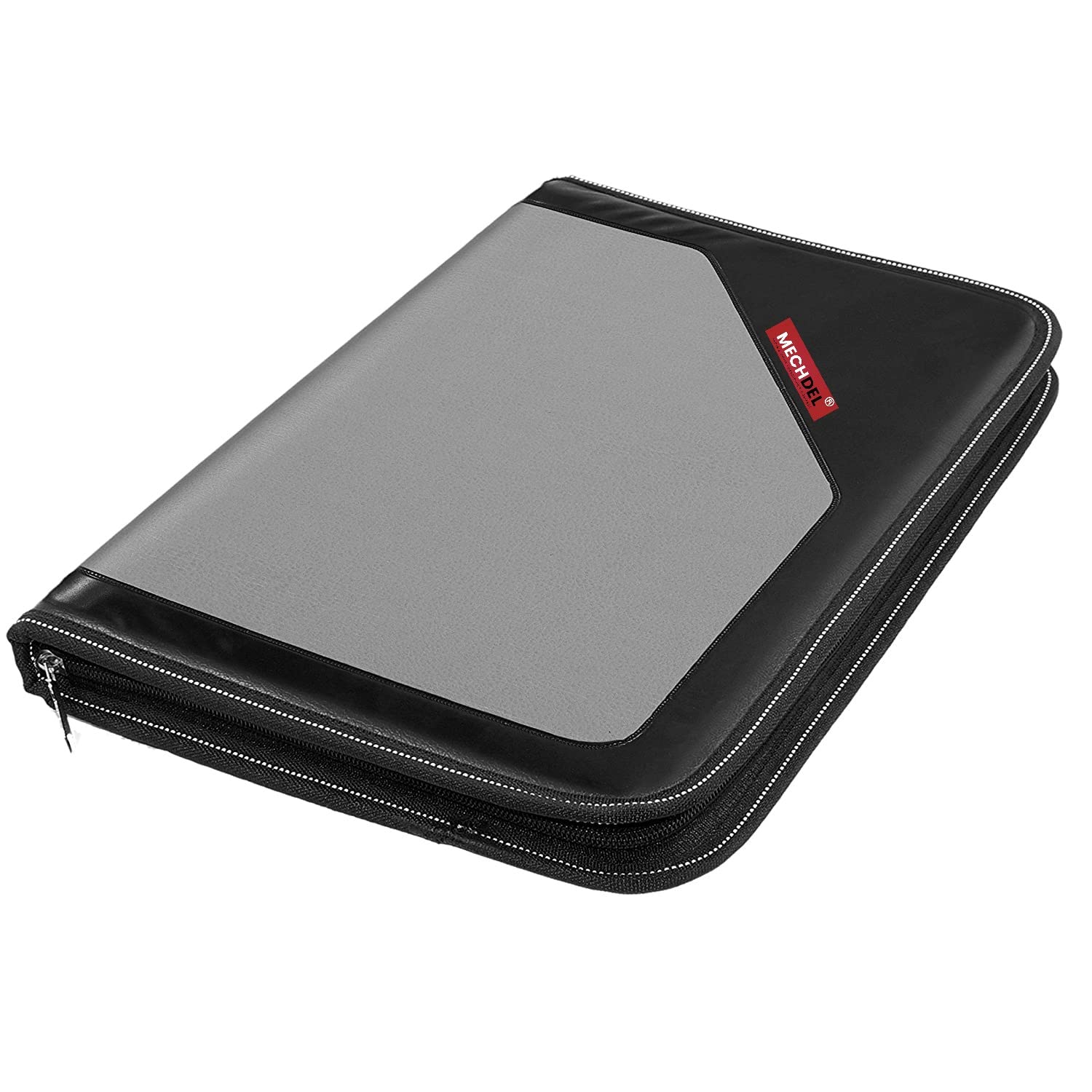 Mechdel PU Leather Multipurpose 24 File Sleeve/ A4 Professional Files and Folders/Certificate Folder/Paper Folder/Documents Holder/Stationery/File Holder for documents (Black)