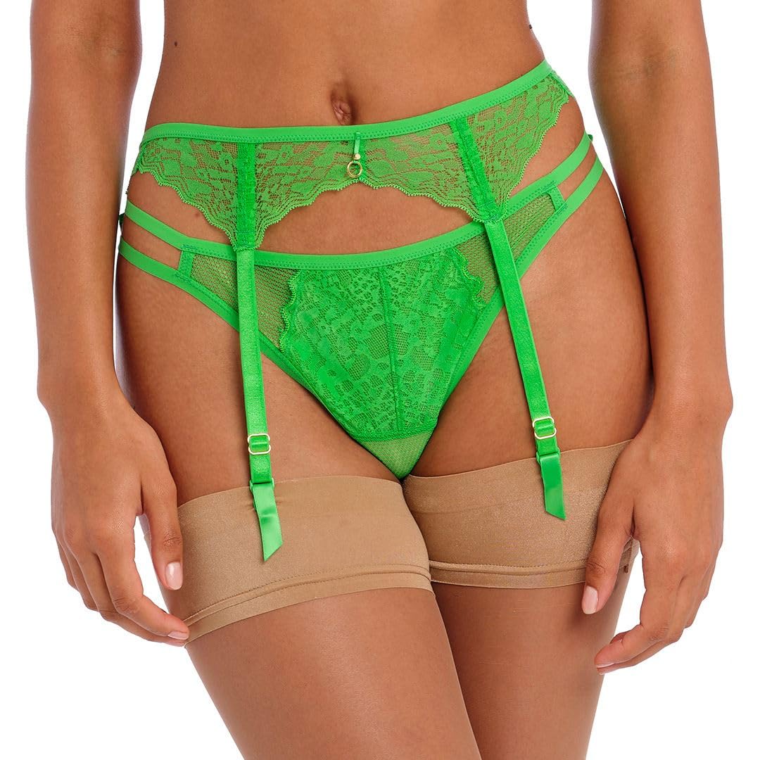 Temptress Suspender Poison Green Green L - 14