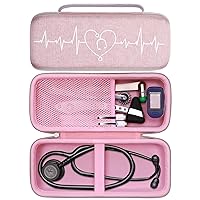 Vista 11 de Estuche para estetoscopio LTGEM para 3M Littmann Cardiology III, II, IV, 3M Littmann Master Cardiology/MDF MDOne de acero inoxidable, accesorios
