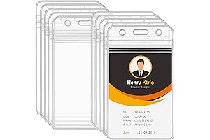 KTRIO Vertical Badge Holders with Lanyard