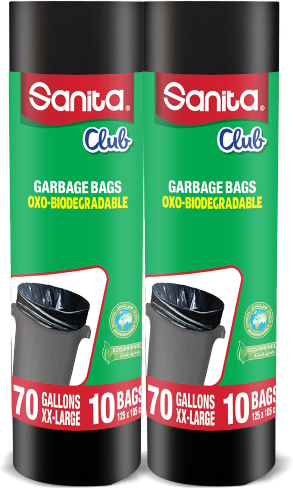 Garbage Bags Twin Pack - 70 Gallons, XX-Large, 20