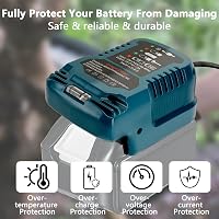 Lieberwell Töltő Makita 18V Akkumulátorokhoz, Hordozható Mini Gyorstöltő LED Kijelzővel BL1815N BL1830 BL1840 BL1850B BL1860 Kompatibilis 2