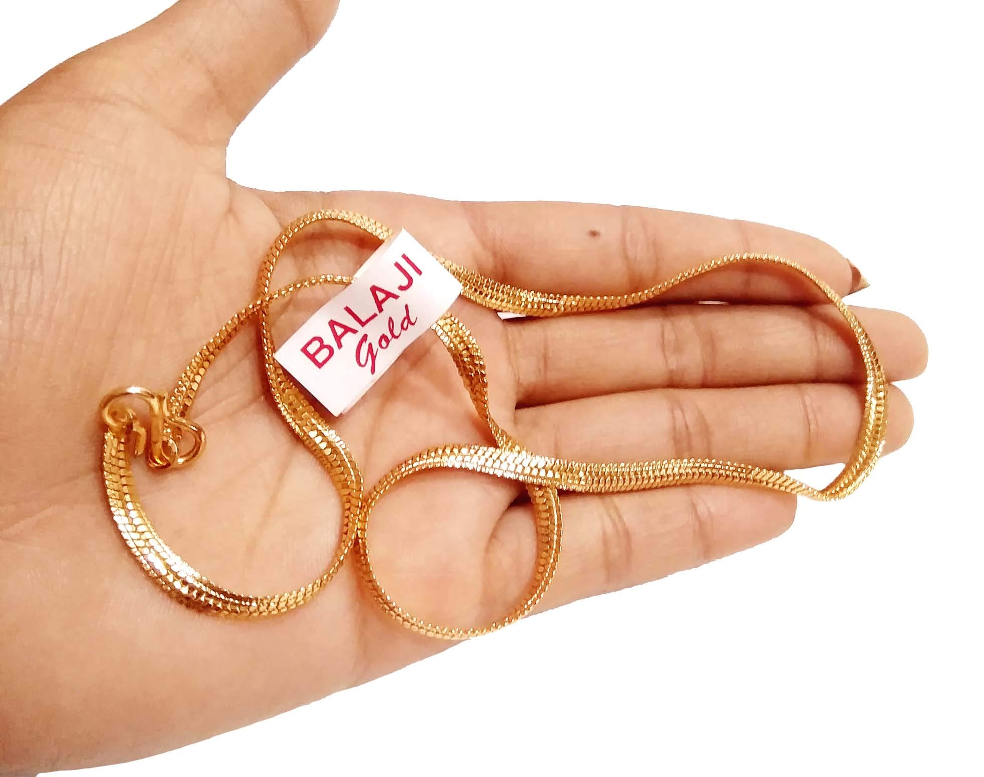 balaji gold Copper Base Micro Gold Plated Chain For Men Women And Girls (B08CRSX4FK) Amazon Price History, Amazon Price Tracker