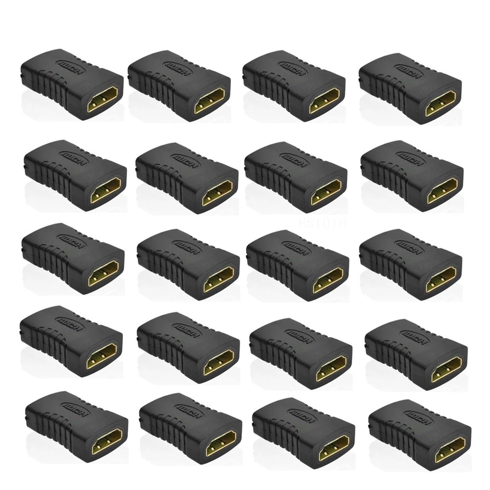 Adaptateur De Câble D'extension De Convertisseur Femelle À Femelle, Compatible HDMI, for Écran, Ordinateur Portable, PS4/3, PC TV(20Piece)