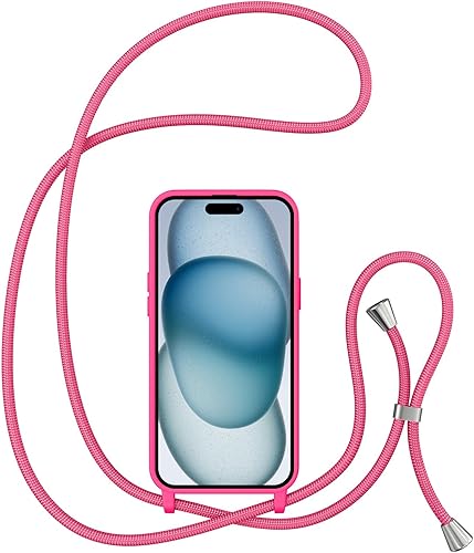 Miniatura 240 de ZTOFERA Funda para iPhone 13 Pro con correa, funda cruzada para teléfono con cordón ajustable para el cuello para el hombro, silicona suave a prueba