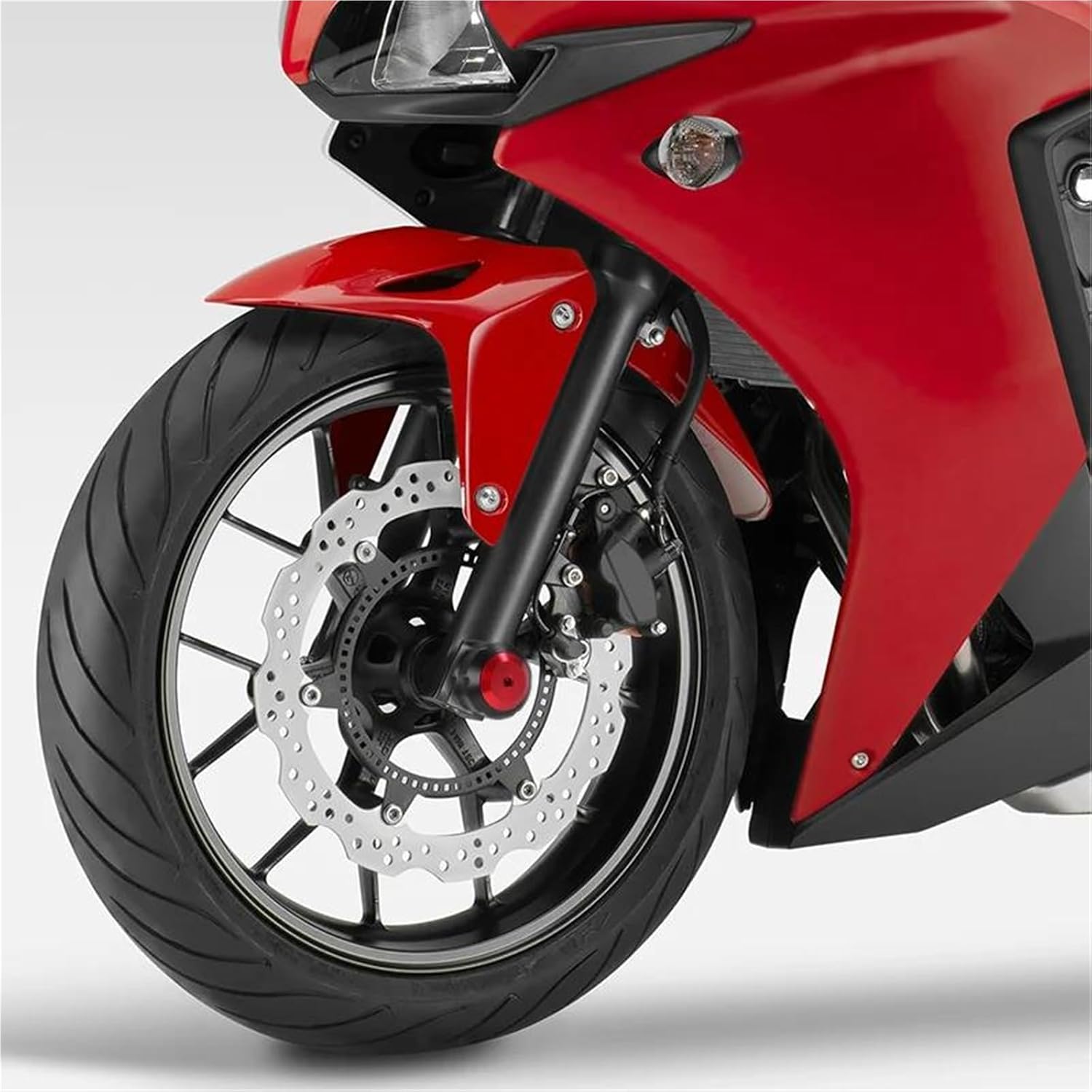 For YAMAHA MT-07 Tracer FZ-07 MT-09 SP FZ-09 FJ-09 XSR700 XSR900 Motorcycle Wheel Fork Axle Crash Sliders Protector(Rojo)