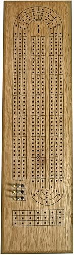 WE Games Juego de tablas clásicas de madera de roble natural macizo, 3 tablas con clavijas de metal, tabla de cuna única para juegos familiares,