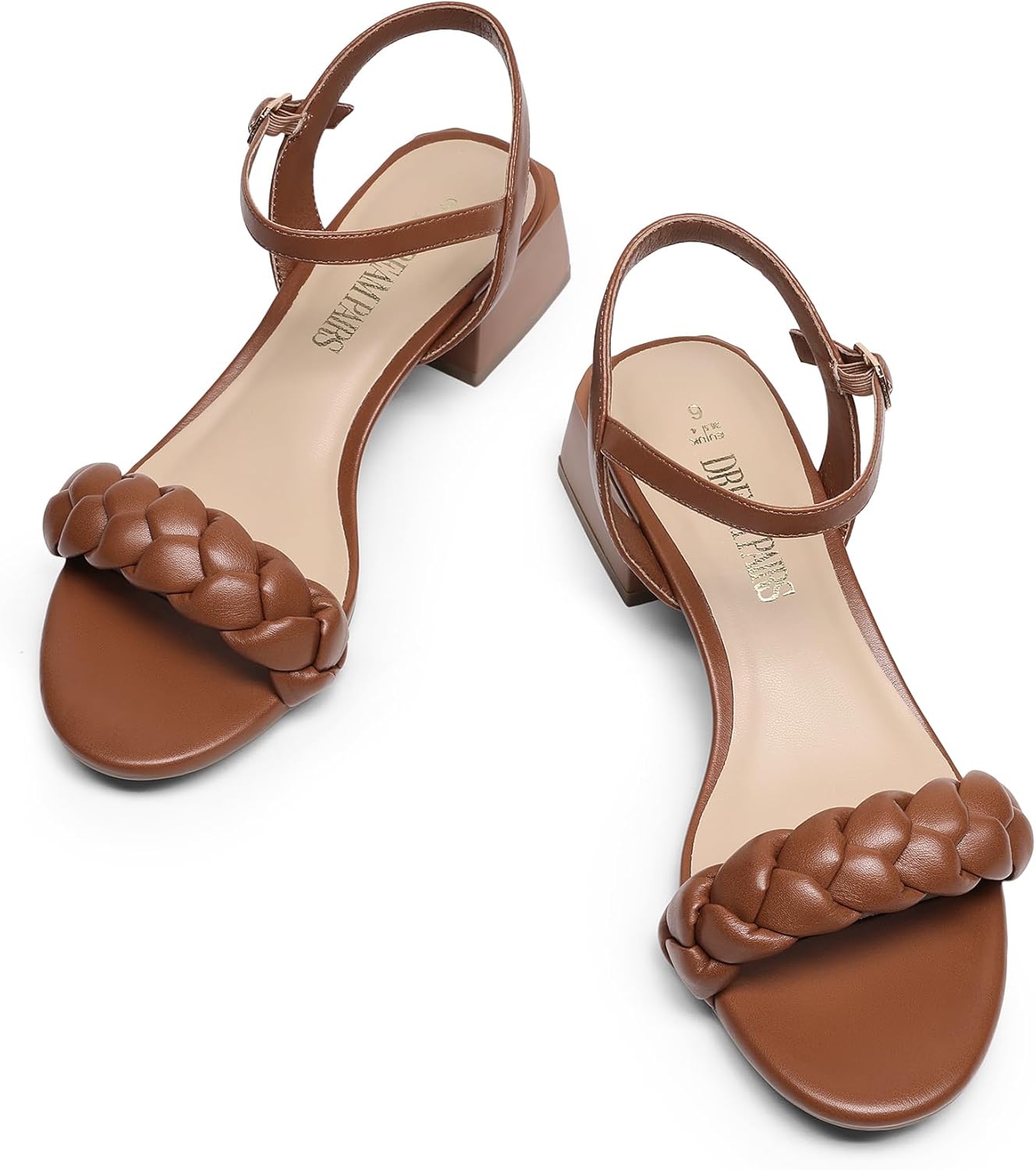 Womens Heeled Sandals DREAM PAIRS Women's Low Heels For Women