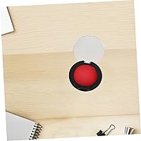 Vista 5 de Uonlytech Almohadilla de tinta de huellas dactilares, sello de huellas dactilares negro para oficina en casa, fórmula de secado rápido