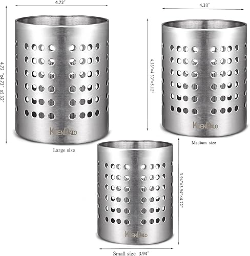 Miniatura 5 de KSENDALO Juego de soportes de metal para utensilios de cocina, pequeño SUS304, soporte para utensilios de cocina, cocina, hogar, oficina, color