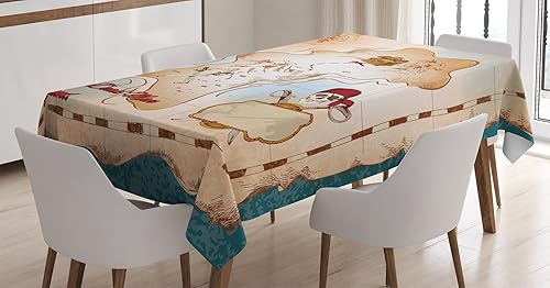 Miniatura 1 de Western Decor Mantel by ambesonne, American Rodeo Equipo con Cowboy Sombrero de Fieltro Ranching Herramientas Linternas, comedor Kitchen funda para