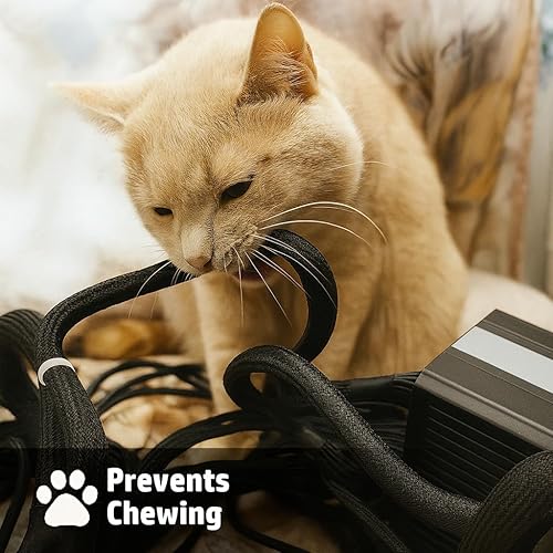 Miniatura 6 de MGI SpeedWare Telar de alambre trenzado de manga dividida para arnés automotriz de alta temperatura y gestión de cables para el hogar, 10 pies (12