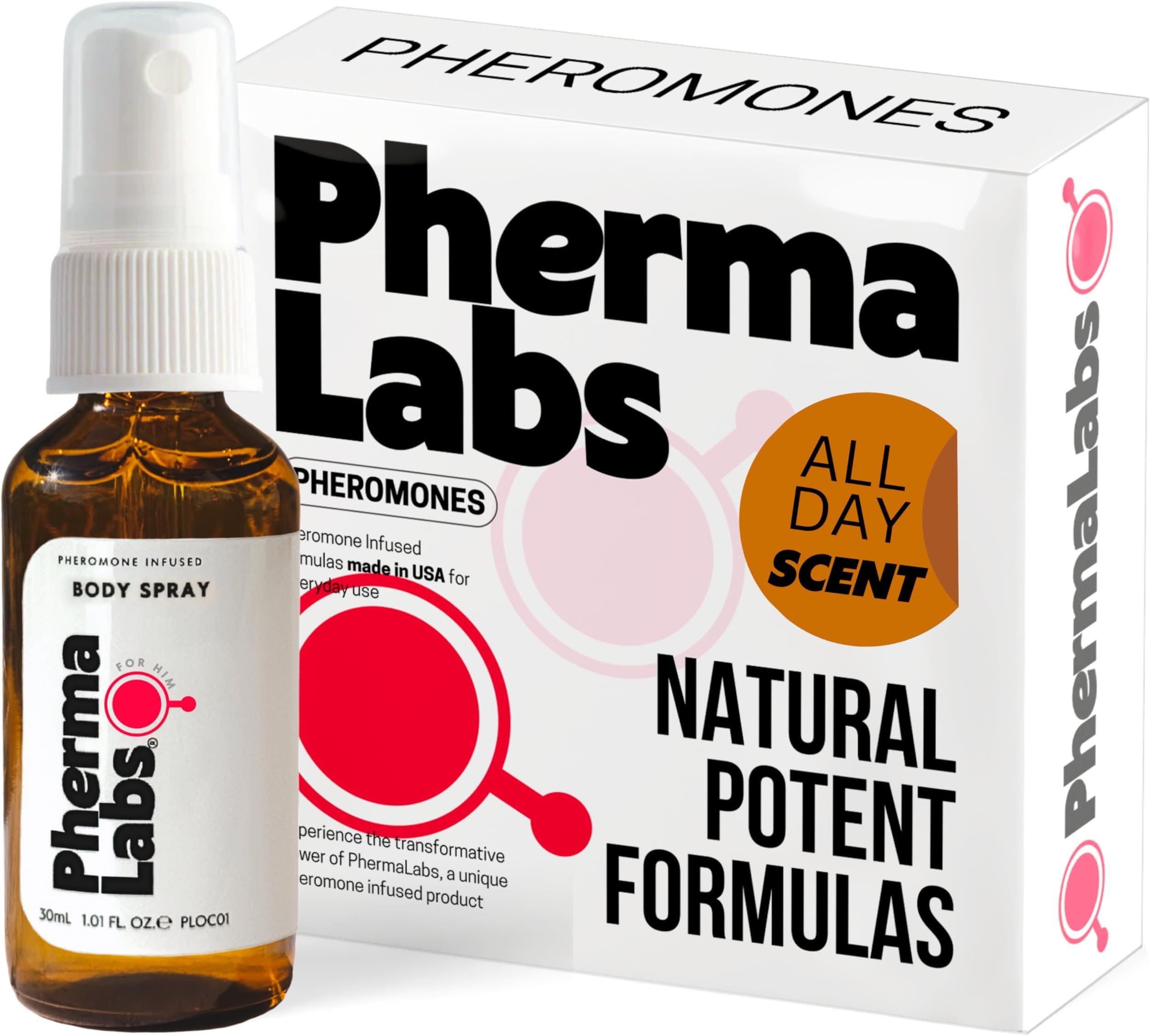 Pheromone Infused application For Mens formula 1 oz bottle (all day spray 25mg)