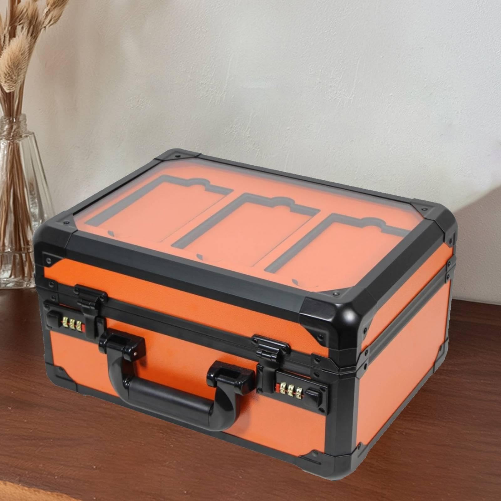 Caja de Almacenamiento para Tarjetas Coleccionables, Estuche para Tarjetas, Estuche Protector de Aluminio con Interior de Adecuado para Niños, Ad