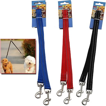 Bunty Double Dog Pet Lead Leash Splitter Coupler With Clip For Collar Harness Pink Amazon Co Uk Pet Supplies