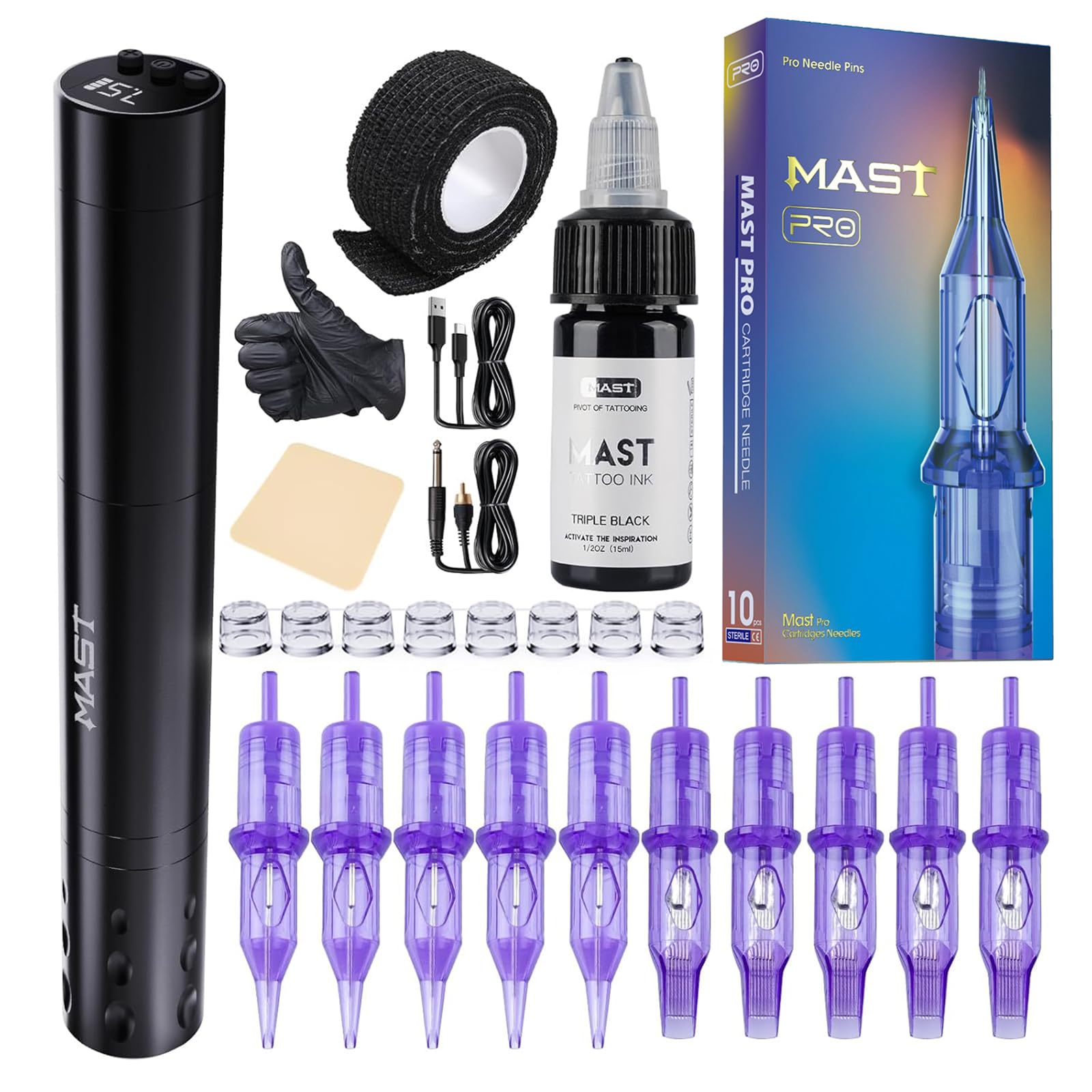Amazon | マストタトゥーガンキット、ツアーフライワイヤレスタトゥー