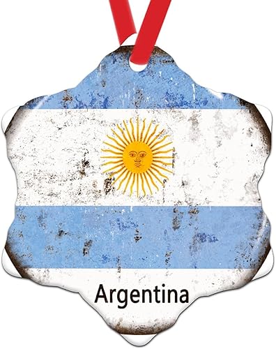 Vista 155 de Chipre - Adornos colgantes para árbol de Navidad, bandera nacional de Chipre, adornos de cerámica para decoraciones de Navidad, regalo de viajero