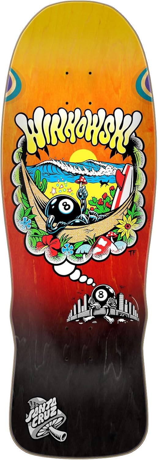 Santa Cruz Winkowski 8Ballr Day Dream Pro Shaped 10.35in x 30.54in Skateboard Decks