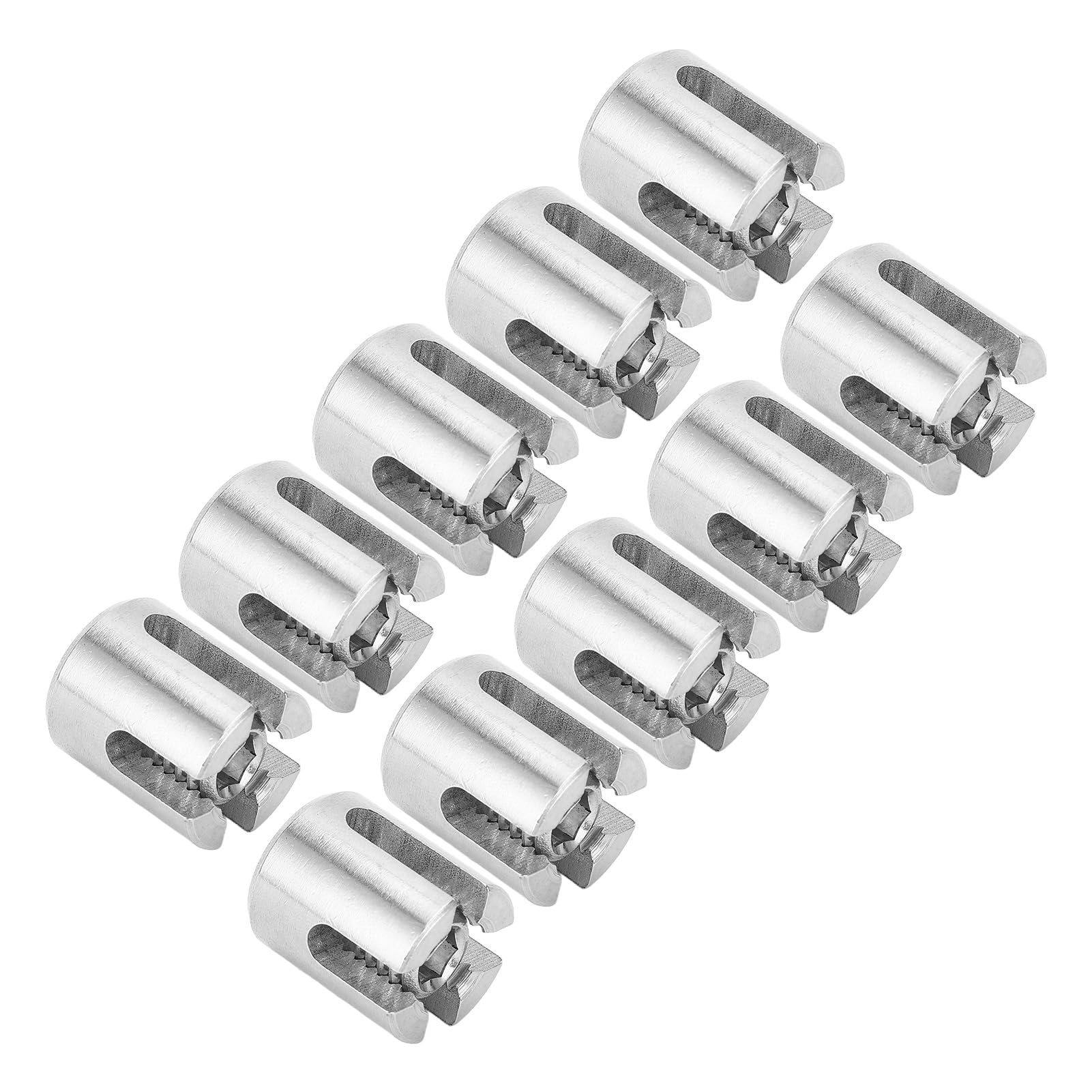 Yctze 10 morsetti a croce in acciaio inox, fissaggio per ringhiere e facili da installare, per interni ed esterni (5 mm)