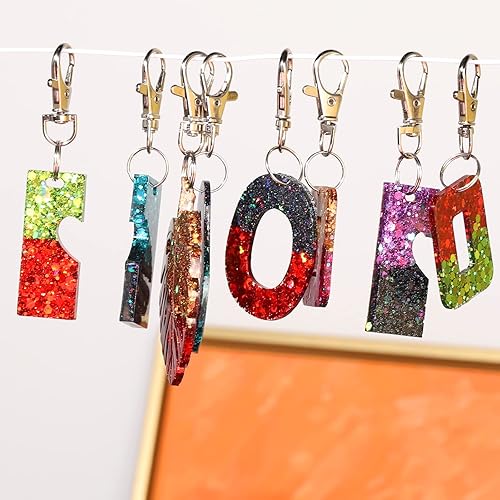 Vista 20 de LEOBRO 160 piezas de cierre de pinza de langosta con llaveros, 80 clips de llavero y 80 llaveros para manualidades, llaveros, joyas