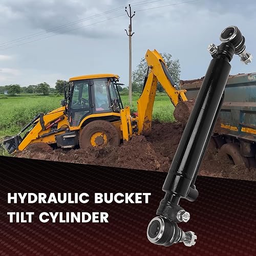 Miniatura 2 de TOPAZ 2 cilindros de dirección asistida D128454 234447A1 234466A1 apto para cargadores de retroexcavadoras de caso 480B 480C 480D 480F 480LL 580C