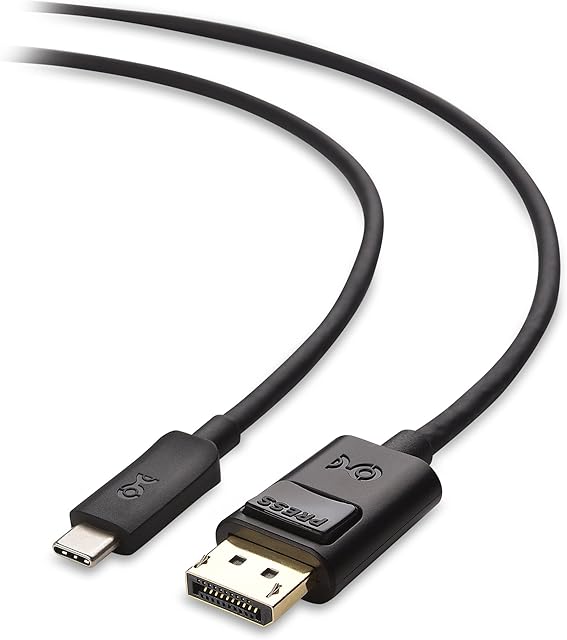 Cable Matters 8K USB C to DisplayPort Cable 1.8 m(USBC to Display port Lead/Displayport to USB C Cable) 8K@60Hz, 4K@60Hz, 2K@144Hz in Black - Thunderbolt 3 Port Compatible for MacBook Pro, Dell XPS