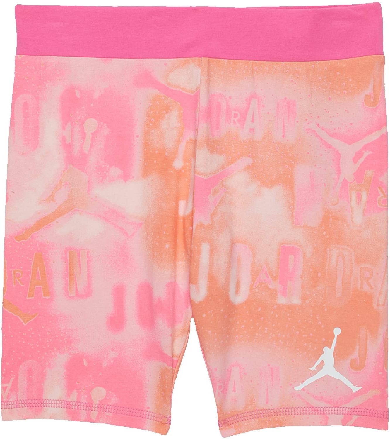 Jordan Girl's Essentials All Over Print Bike Shorts (Little Kids/Big Kids) Pinksicle LG (12-14 Big Kid)