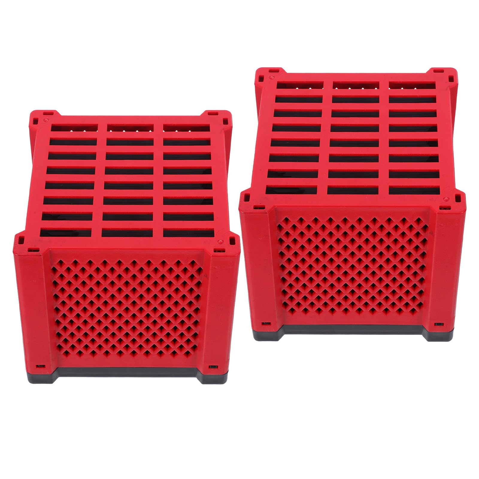 COHEALI Lot de 2 Sets de Sets de Cubes Purificateurs d'eau pour Aquarium Boîte Filtrante Rouge, Média Filtrant Facile d'entretien pour Aquarium Domestique