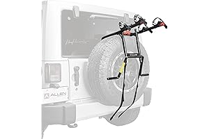 Allen Sports Premier 2-Bike Spare Tire Rack [Perfect Fit for Jeep Wrangler]