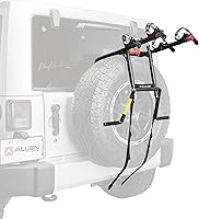 Allen Sports S302 Premier 2-Bike Spare Tire Rack - Quick-Setup Secure Carrier for SUVs & Jeeps