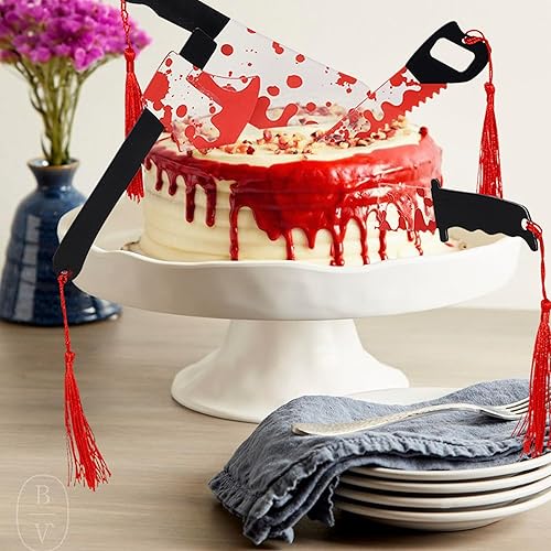 Vista 77 de Rsstarxi 1 paquete de decoración espeluznante para tartas, fantasma, murciélago, araña, decoración de Halloween y primer cumpleaños Diseño 4