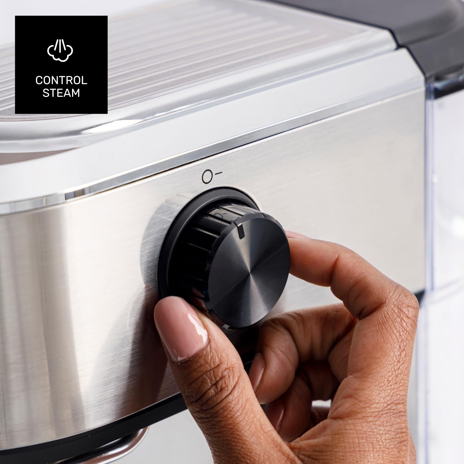 Taurus - Macchina da Caffè Espresso Euforia Compact 1350W | 20 Bar di Pressione | Sistema Thermoblock | Filtro Supreme Cream | Vaporizzatore Orientabile | Doppia Erogazione | Cucchiaio Dosatore