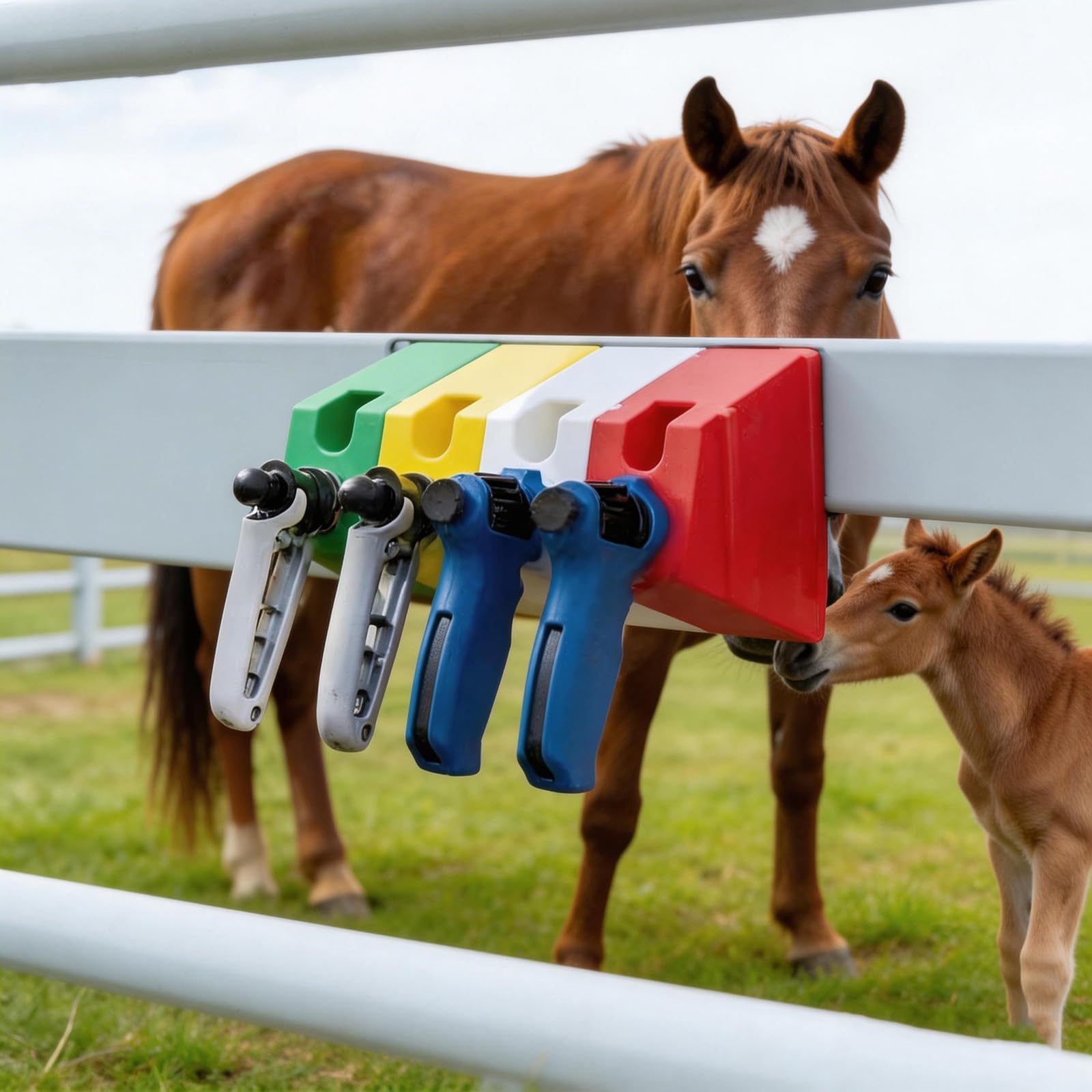 Supporto veterinario delle siringhe delle iniezioni del grado ad alta resistenza con forte per il supporto delle siringhe dell'azienda agricola del bestiame