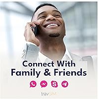 Vista 2 de travSIM eSIM USA Red T-Mobile Datos, llamadas y mensajes de texto ilimitados en los Estados Unidos e SIM Card USA Funciona en dispositivos iOS