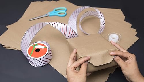 Miniatura 8 de Papel de embalaje marrón para mudanza - 480 hojas de papel kraft - Tamaño total 20 "x 14400" (2000 pies cuadrados) - Tamaño de la hoja 20 "x 30" -