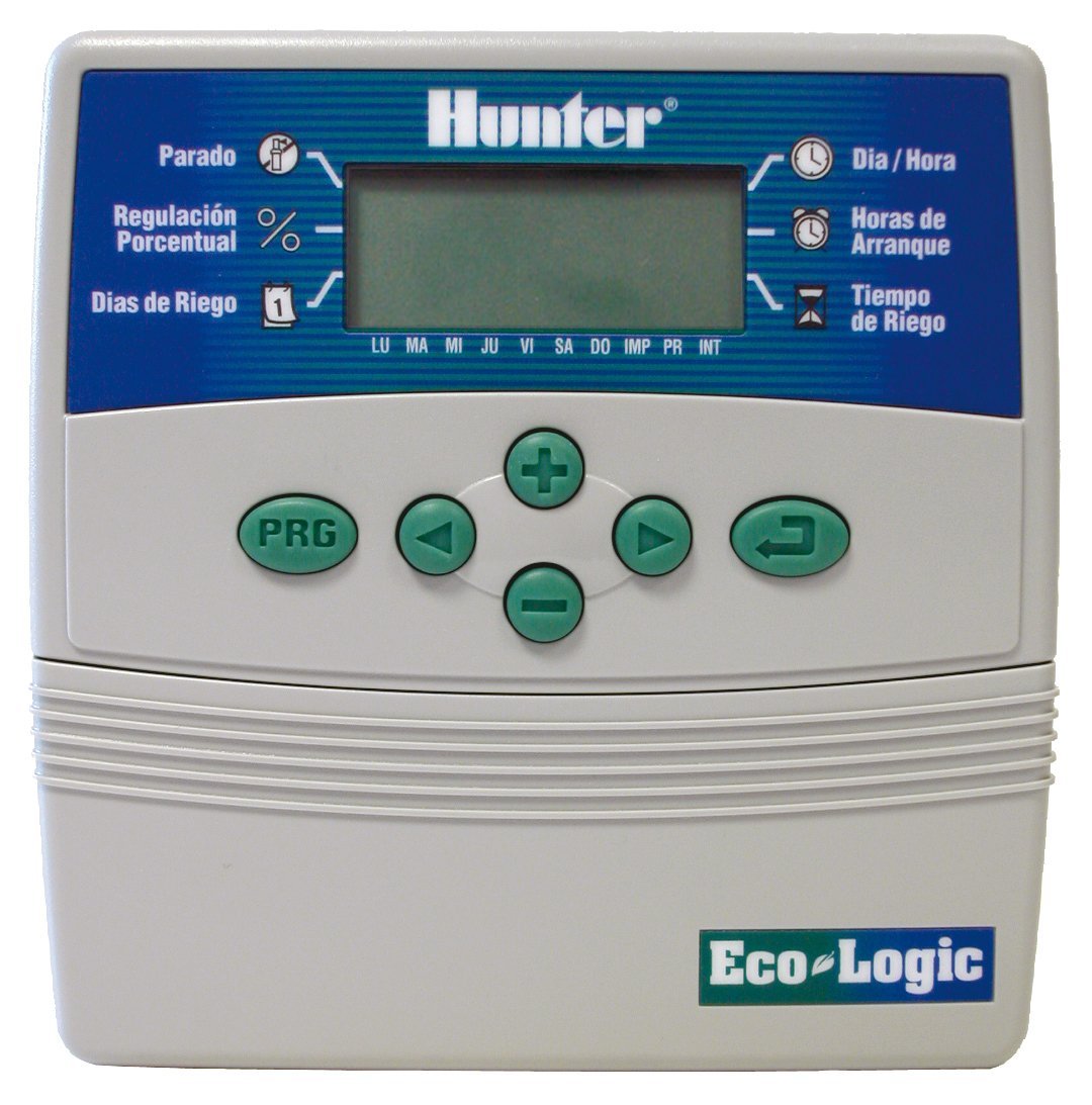 Hunter ECO6-Programmatore di irrigazione Ecologico, Colore: Grigio