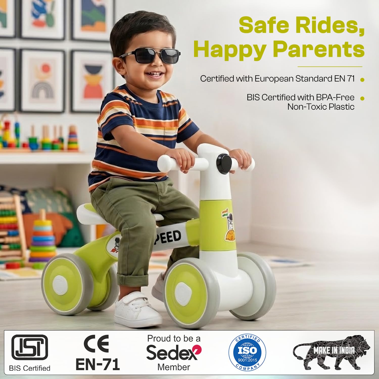 Toyzone Balance Bike: Music & Lights for Kids -4 Toyzone Balance Bike: Music & Lights for Kids -4