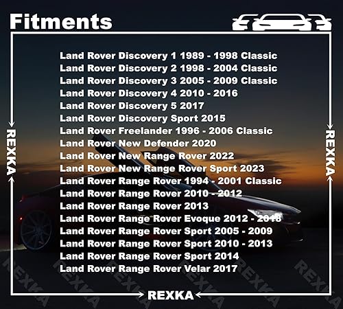 Miniatura 2 de Rexka 20 unids Splash Shield Fender Liner Bumper Cover Retenedor Clips ANR2224 para Land Rover Defender 110 90 Discovery Freelander LR3 LR4 Range