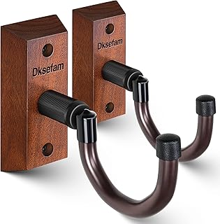Gun Racks for Wall, Wall Gun Mount for Horizontal Display, Hardwood Gun Hanger Wall Mount, Gun Hooks with Soft Rubber Pad, Sturdy Gun Display Wall Mount for Storage Rifle, Shotgun, Airgun, Bow - dksefam