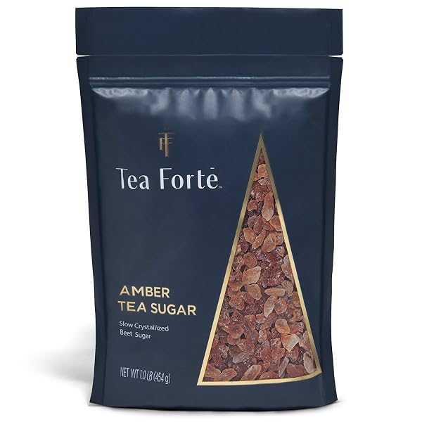 Tea Forte Beet Sugar Amber Rock Sugar for Tea and Coffee